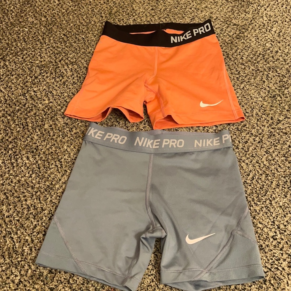 2 pair Nike Pro Spandex.